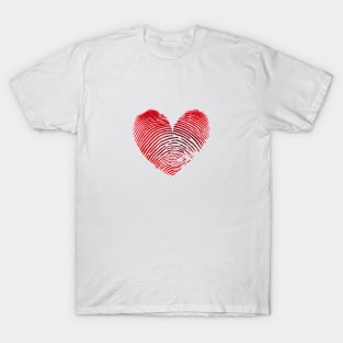 Fingerprint Heart T-Shirt